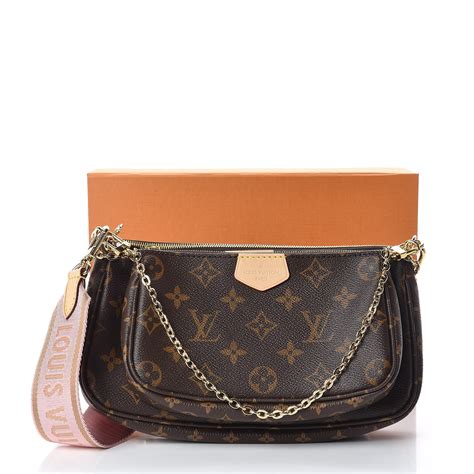 louis vuitton monogram multi pochette crossbody with rose clair strap|louis vuitton monogram pattern.